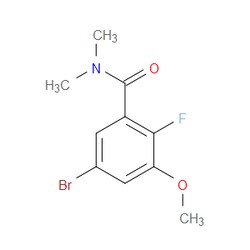 Aobchem&nbsp;5-Bromo-2-fluoro-3-methoxy-N N-dimethylbenzamide | ≥97% | CAS 2586125-87-1 | C10H11BrFNO2 | 5g