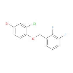 Aobchem&nbsp;1-((4-Bromo-2-chlorophenoxy)methyl)-2 3-difluorobenzene | ≥97% | CAS 2734776-81-7 | C13H8BrClF2O | 5g