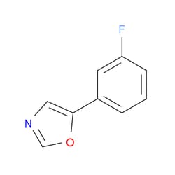 Aobchem&nbsp;5-(3-Fluorophenyl)oxazole | ≥95% | CAS 243455-58-5 | C9H6FNO | 5g