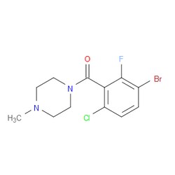 Aobchem&nbsp;(3-Bromo-6-chloro-2-fluorophenyl)(4-methylpiperazin-1-yl)methanone | ≥97% | CAS 2504202-64-4 | C12H13BrClFN2O | 5g