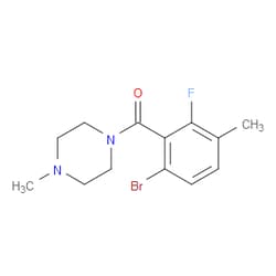 Aobchem&nbsp;(6-Bromo-2-fluoro-3-methylphenyl)(4-methylpiperazin-1-yl)methanone | ≥97% | CAS 2734775-52-9 | C13H16BrFN2O | 1g