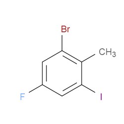 Aobchem&nbsp;1-Bromo-5-fluoro-3-iodo-2-methylbenzene | ≥95% | CAS 1805552-81-1 | C7H5BrFI | 5g