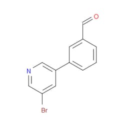 Aobchem&nbsp;3-(5-Bromo-pyridin-3-yl)benzaldehyde | ≥95% | CAS 1171896-21-1 | C12H8BrNO | 5g