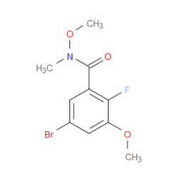 Aobchem&nbsp;5-Bromo-2-fluoro-N 3-dimethoxy-N-methylbenzamide | ≥97% | CAS 2586127-16-2 | C10H11BrFNO3 | 5g
