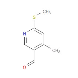 Aobchem&nbsp;4-Methyl-6-methylsulfanyl-pyridine-3-carbaldehyde | ≥97% | CAS 1289056-48-9 | C8H9NOS | 5g