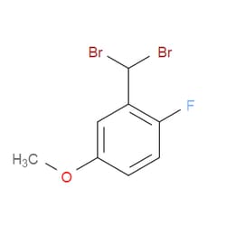 Aobchem&nbsp;2-(Dibromomethyl)-1-fluoro-4-methoxybenzene | ≥97% | CAS 347176-55-0 | C8H7Br2FO | 5g