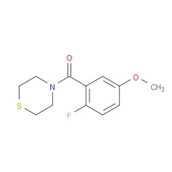 Aobchem&nbsp;(2-Fluoro-5-methoxyphenyl)(thiomorpholino)methanone | ≥97% | CAS 2734774-63-9 | C12H14FNO2S | 10g
