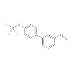 Aobchem&nbsp;4 -Trifluoromethoxy-biphenyl-3-carbaldehyde | ≥95% | CAS 675596-34-6 | C14H9F3O2 | 5g
