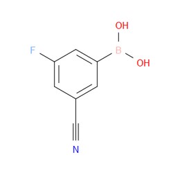 Aobchem&nbsp;3-Cyano-5-fluorophenylboronic acid | ≥97% | CAS 304858-67-1 | C7H5BFNO2 | 25g