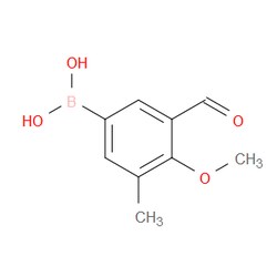 Aobchem&nbsp;3-Formyl-4-methoxy-5-methylphenyl boronic acid | ≥95% | CAS 2121512-68-1 | C9H11BO4 | 5g