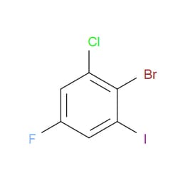 Aobchem&nbsp;2-Bromo-1-chloro-5-fluoro-3-iodobenzene | ≥95% | CAS 2385641-26-7 | C6H2BrClFI | 5g