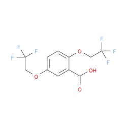 Aobchem&nbsp;2 5-Bis(2 2 2-trifluoroethoxy)benzoic acid | ≥95% | CAS 35480-52-5 | C11H8F6O4 | 100g