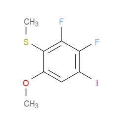 Aobchem&nbsp;(2 3-Difluoro-4-iodo-6-methoxyphenyl)(methyl)sulfane | ≥97% | CAS 2624417-58-7 | C8H7F2IOS | 5g