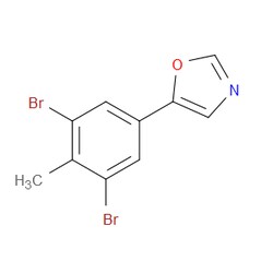 Aobchem&nbsp;5-(3 5-Dibromo-4-methylphenyl)oxazole | ≥95% | CAS 2364584-81-4 | C10H7Br2NO | 5g