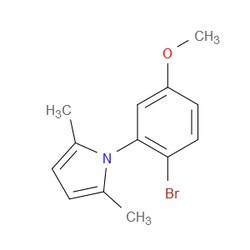 Aobchem&nbsp;1-(2-Bromo-5-methoxyphenyl)-2 5-dimethyl-1H-pyrrole | ≥95% | CAS 1467907-75-0 | C13H14BrNO | 5g