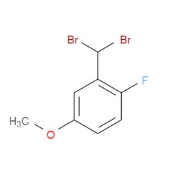Aobchem&nbsp;2-(Dibromomethyl)-1-fluoro-4-methoxybenzene | ≥97% | CAS 347176-55-0 | C8H7Br2FO | 10g