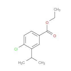 Aobchem&nbsp;4-Chloro-3-(1-methylethyl)-benzoic acid ethyl ester | ≥97% | CAS 1008529-62-1 | C12H15ClO2 | 5g