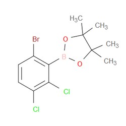Aobchem&nbsp;6-Bromo-2 3-dichlorophenylboronic acid pinacol ester | ≥97% | CAS 2121512-54-5 | C12H14BBrCl2O2 | 10g