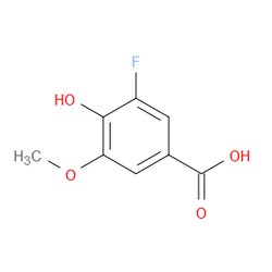 Aobchem&nbsp;3-Fluoro-4-hydroxy-5-methoxybenzoic acid | ≥95% | CAS 773870-27-2 | C8H7FO4 | 5g