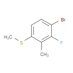 Aobchem&nbsp;(4-Bromo-3-fluoro-2-methylphenyl)(methyl)sulfane | ≥95% | CAS 2643367-49-9 | C8H8BrFS | 5g