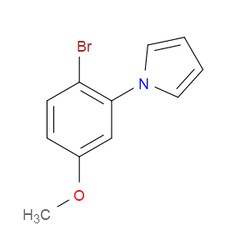 Aobchem&nbsp;1-(2-Bromo-5-methoxyphenyl)-1H-pyrrole | ≥97% | CAS 1493109-22-0 | C11H10BrNO | 5g