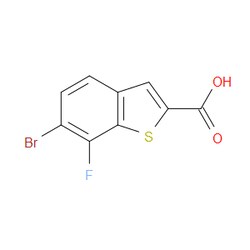 Aobchem&nbsp;6-Bromo-7-fluorobenzo[b]thiophene-2-carboxylic acid | ≥95% | CAS 1935650-33-1 | C9H4BrFO2S | 1g