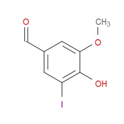 Aobchem&nbsp;4-Hydroxy-3-iodo-5-methoxybenzaldehyde | ≥97% | CAS 5438-36-8 | C8H7IO3 | 500g
