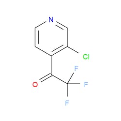 Aobchem&nbsp;1-(3-Chloropyridin-4-yl)-2 2 2-trifluoroethanone | ≥97% | CAS 1060802-13-2 | C7H3ClF3NO | 5g
