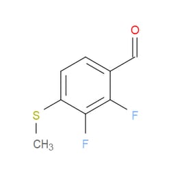 Aobchem&nbsp;2 3-Difluoro-4-(methylthio)benzaldehyde | ≥95% | CAS 1785584-66-8 | C8H6F2OS | 5g