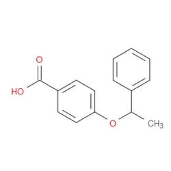 Aobchem&nbsp;4-(1-Phenylethoxy)benzoic acid | ≥95% | CAS 149609-89-2 | C15H14O3 | 5g
