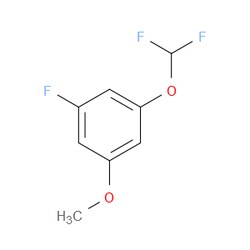 Aobchem&nbsp;1-(Difluoromethoxy)-3-fluoro-5-methoxybenzene | ≥97% | CAS 1261760-32-0 | C8H7F3O2 | 5g