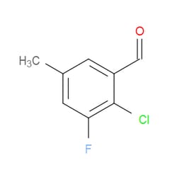 Aobchem&nbsp;2-Chloro-3-fluoro-5-methylbenzaldehyde | ≥97% | CAS 1805225-87-9 | C8H6ClFO | 5g