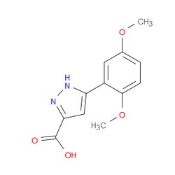 Aobchem&nbsp;5-(2 5-Dimethoxyphenyl)-1H-pyrazole-3-carboxylic acid | ≥95% | CAS 882238-14-4 | C12H12N2O4 | 250mg