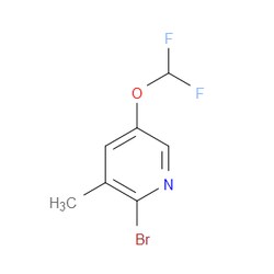 Aobchem&nbsp;2-Bromo-5-(difluoromethoxy)-3-methylpyridine | ≥97% | CAS 1315361-08-0 | C7H6BrF2NO | 5g