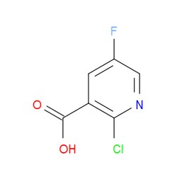 Aobchem&nbsp;2-Chloro-5-fluoronicotinic acid | ≥95% | CAS 38186-88-8 | C6H3ClFNO2 | 25g
