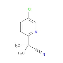 Aobchem&nbsp;5-Chloro-   -dimethyl-2-pyridineacetonitrile | ≥95% | CAS 1095544-68-5 | C9H9ClN2 | 250mg