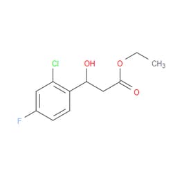 Aobchem&nbsp;Ethyl 3-(2-chloro-4-fluorophenyl)-3-hydroxypropanoate | ≥97% | CAS 1697543-55-7 | C11H12ClFO3 | 5g