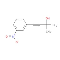 Aobchem&nbsp;2-Methyl-4-(3-nitrophenyl)but-3-yn-2-ol | ≥95% | CAS 33432-52-9 | C11H11NO3 | 250mg