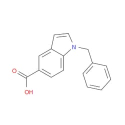Aobchem&nbsp;1-(Phenylmethyl)-1H-indole-5-carboxylic acid | ≥95% | CAS 1030423-92-7 | C16H13NO2 | 250mg
