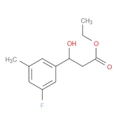 Aobchem&nbsp;Ethyl 3-(3-fluoro-5-methylphenyl)-3-hydroxypropanoate | ≥97% | CAS 2755723-69-2 | C12H15FO3 | 500mg