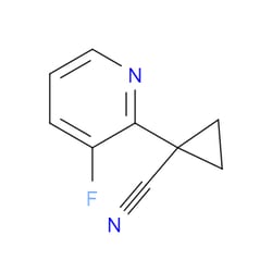 Aobchem&nbsp;1-(3-Fluoro-2-pyridinyl)cyclopropanecarbonitrile | ≥95% | CAS 1427021-52-0 | C9H7FN2 | 1g