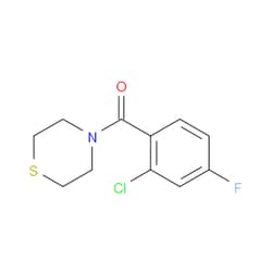 Aobchem&nbsp;(2-Chloro-4-fluorophenyl)(thiomorpholino)methanone | ≥95% | CAS 1197466-90-2 | C11H11ClFNOS | 500mg