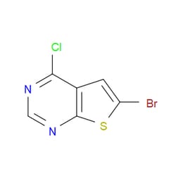 Aobchem&nbsp;6-Bromo-4-chlorothieno[2 3-d]pyrimidine | 95% | CAS 56844-12-3 | C6H2BrClN2S | 5g