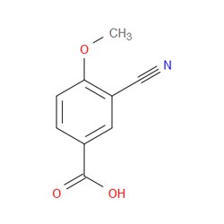 Aobchem&nbsp;3-Cyano-4-methoxybenzoic acid | ≥95% | CAS 117738-82-6 | C9H7NO3 | 500mg