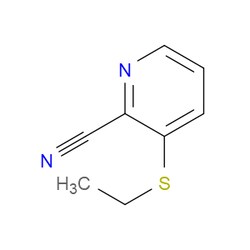 AOBCHEM&nbsp;3-(Ethylthio)-2-pyridinecarbonitrile | 95% | CAS 342816-54-0 | C8H8N2S | 500mg