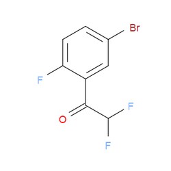Aobchem&nbsp;1-(5-Bromo-2-fluorophenyl)-2 2-difluoroethanone | ≥97% | CAS 1262858-97-8 | C8H4BrF3O | 250mg