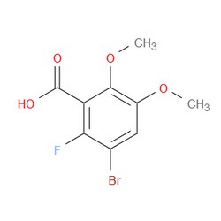 Aobchem&nbsp;3-Bromo-2-fluoro-5 6-dimethoxybenzoic acid | ≥97% | CAS 1892245-77-0 | C9H8BrFO4 | 5g