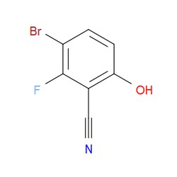 Aobchem&nbsp;3-Bromo-2-fluoro-6-hydroxybenzonitrile | ≥95% | CAS 1518193-64-0 | C7H3BrFNO | 250mg