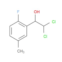 Aobchem&nbsp;2 2-Dichloro-1-(2-fluoro-5-methylphenyl)ethanol | ≥95% | CAS 2734772-64-4 | C9H9Cl2FO | 500mg
