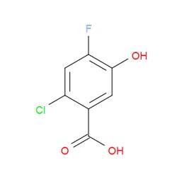 Aobchem&nbsp;2-Chloro-4-fluoro-5-hydroxybenzoic acid | ≥97% | CAS 91659-15-3 | C7H4ClFO3 | 250mg